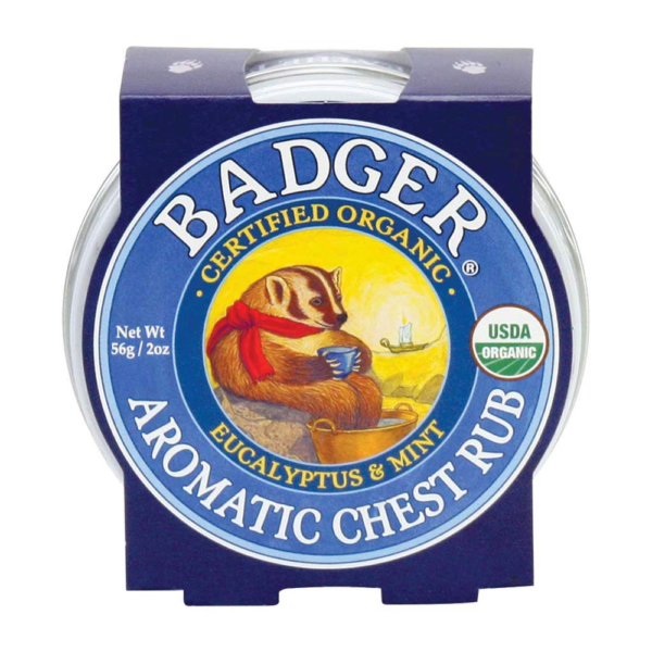 Sáp bôi ấm ngực hữu cơ Badger