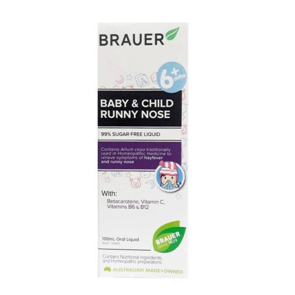 Siro Brauer Runny nose của Úc cho bé từ 6 tháng