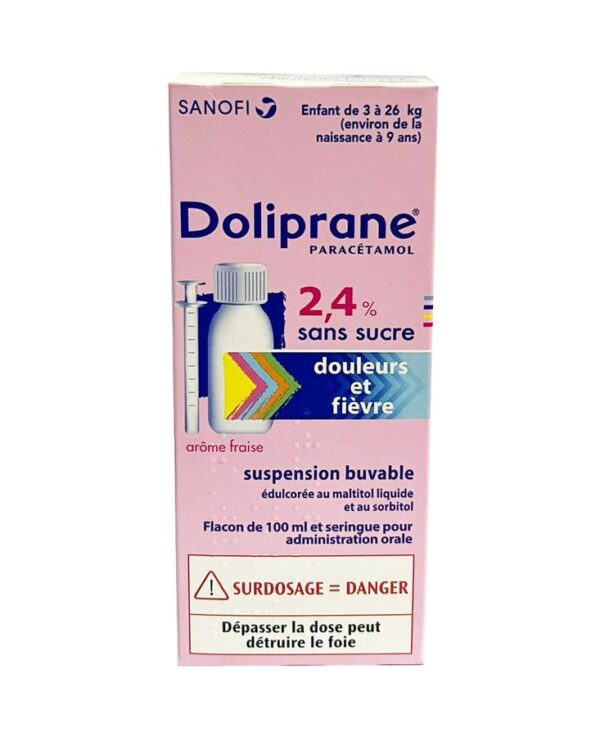 Siro Doliprane 100ml Cho Bé từ Sơ Sinh Đến 9 Tuổi Của Pháp