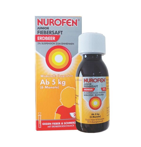 Siro hạ sốt kháng viêm Đức Nurofen 2% cho trẻ 6 tháng trở lên