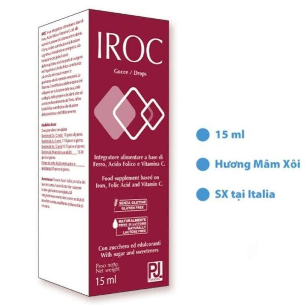 Siro Iroc hỗ trợ bổ sung sắt, vitamin C cho bé từ 0 tháng tuổi