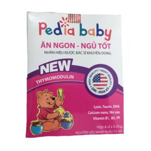 Siro Pedia Baby ăn ngon ngủ tốt hộp 4 vỉ x 5 ống