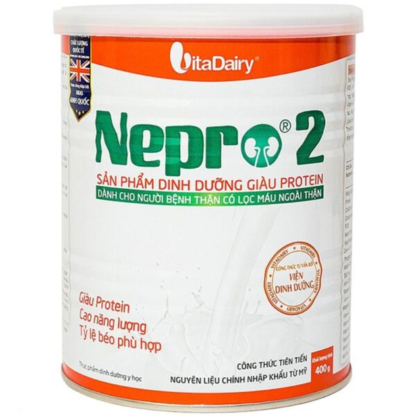 Sữa Nepro 2 giàu Protein hỗ trợ cho người chạy thận