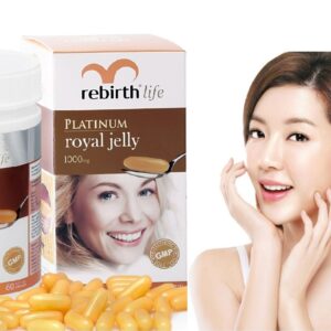 Sữa ong chúa Rebirth của Úc Platinum Royal Jelly 1000mg