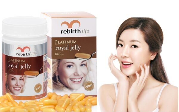 Sữa ong chúa Rebirth của Úc Platinum Royal Jelly 1000mg