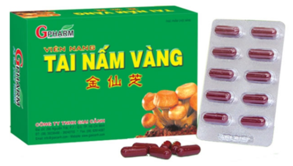 Tai Nấm Vàng GPharm - hỗ trợ chức năng gan, giải độc gan