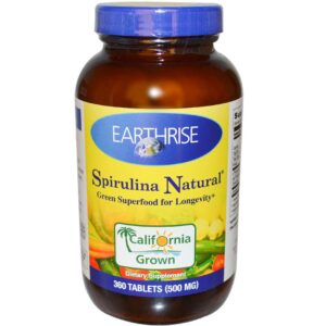 Tảo mặt trời Earthrise Spirulina Natural 500mg của Mỹ