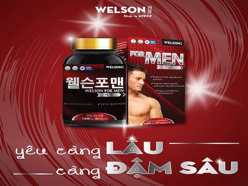 Sản phẩm Welson For Men Zinc