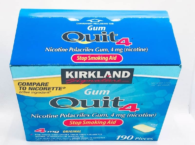 Kẹo ngậm cai thuốc lá Kirkland Signature Quit 2 Gum Original