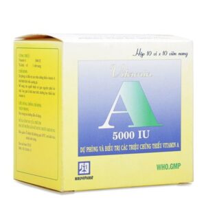 Thuốc dự phòng và điều trị chứng thiếu Vitamin A 5000IU