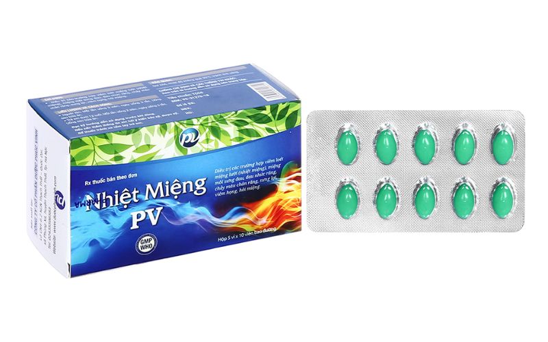 Viên uống chống viêm họng, nhiệt miệng PV