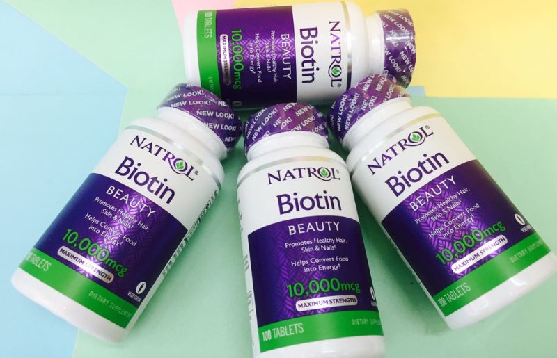 Viên uống Natrol Biotin hỗ trợ mọc tóc, chống rụng tóc