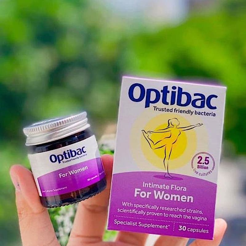 Optibac tím có đến 2.3 tỷ chất vi sinh chiết xuất từ 3 chủng loại lactobacillus