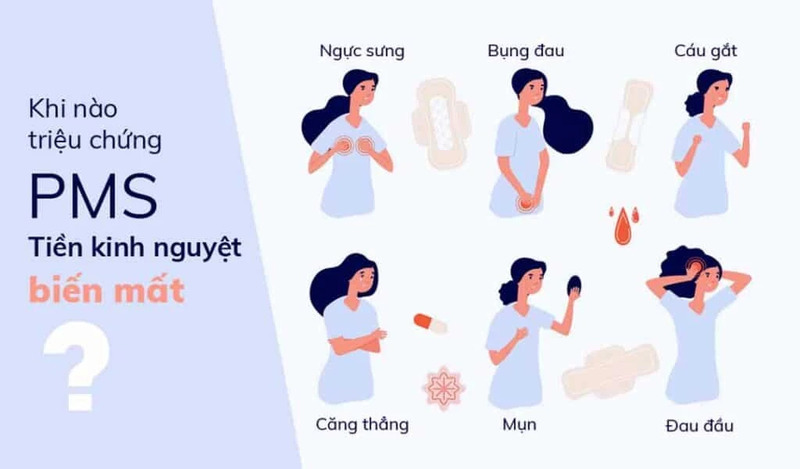 Những dấu hiệu và triệu chứng của Hội chứng tiền kinh nguyệt