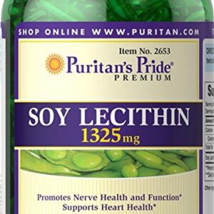 Tinh chất mầm Đậu Nành Soy Lecithin 1325 mg Puritan Pride