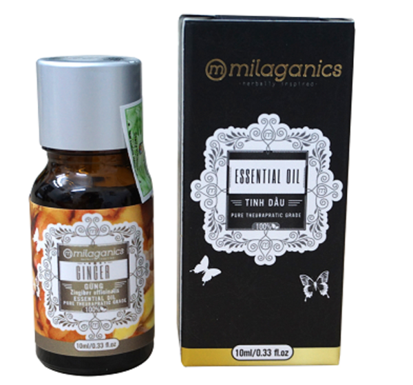 Tinh dầu gừng Milaganics Ấn Độ 10ml