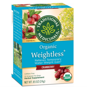 Trà hỗ trợ giảm cân Organic Weightless Cranberry của Mỹ