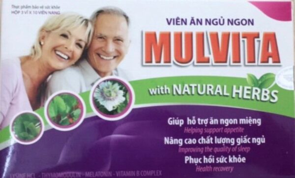 Viên ăn ngủ ngon Mulvita (hộp 3vỉ x 10 viên nang)-Hoàng Liên