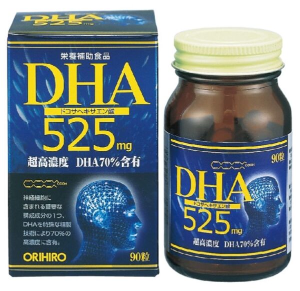 Viên bổ não, tăng cường trí nhớ Orihiro DHA 525mg 90 viên