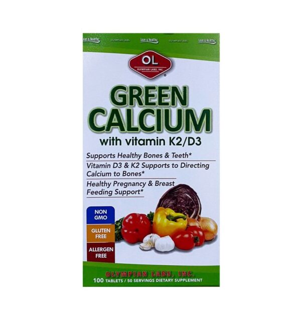 Viên bổ sung canxi hữu cơ cho bà bầu Green Calcium của Mỹ