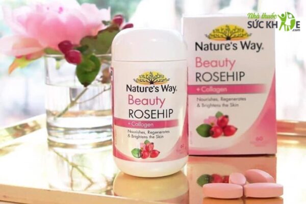 Viên bổ sung collagen Beauty Rosehip Collagen Nature’s Way