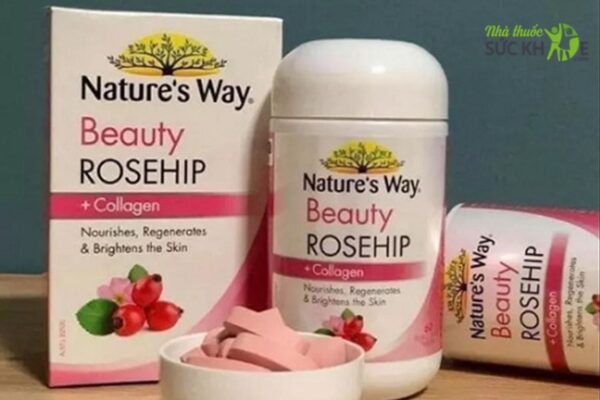 Viên bổ sung collagen Beauty Rosehip Collagen Nature’s Way