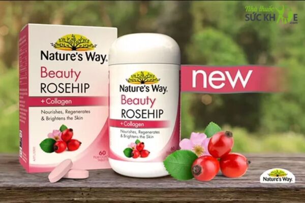 Viên bổ sung collagen Beauty Rosehip Collagen Nature’s Way