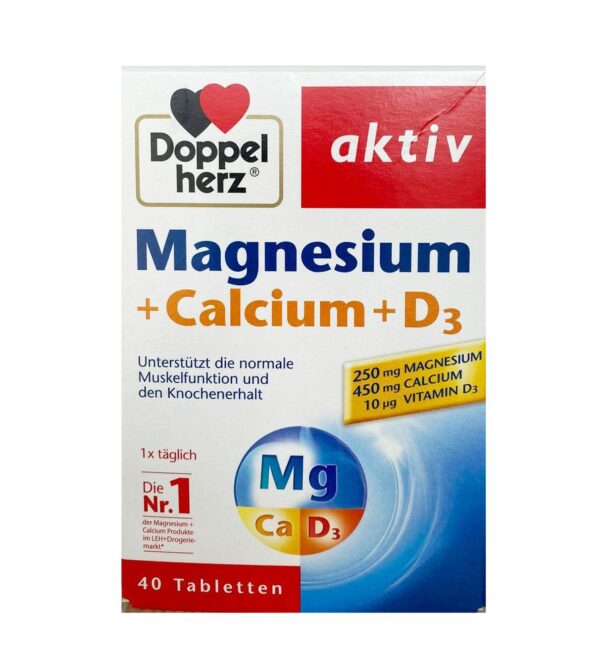 Viên hỗ trợ xương khớp Doppelherz Aktiv Magnesium Calcium D3