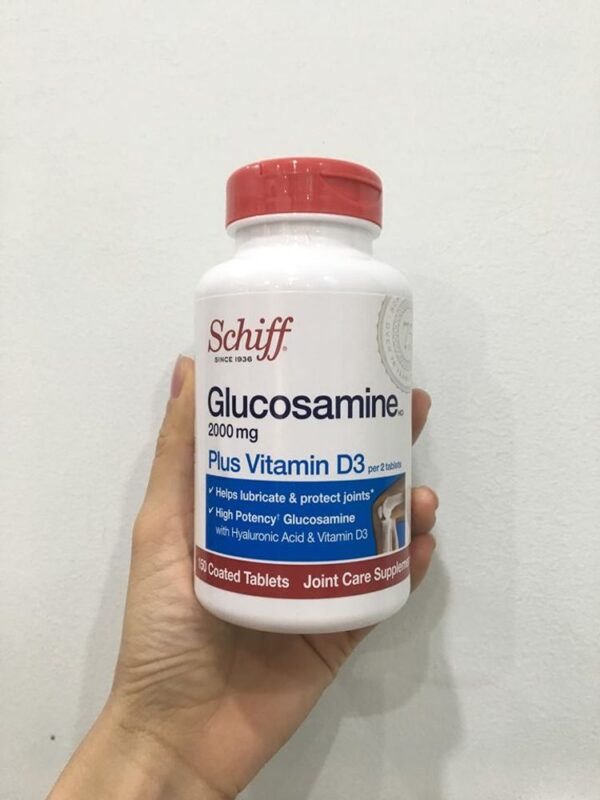 Viên uống Schiff Glucosamine 2000mg Plus vitamin D3 của Mỹ