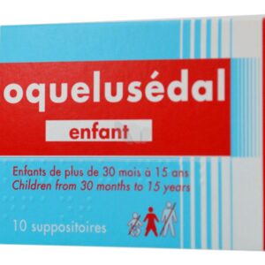 Viên đặt Coquelusedal Enfant cho bé từ 30 tháng đến 15 tuổi