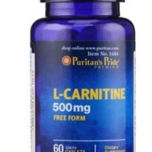 L-Carnitine 500 mg Puritan Pride - Viên uống hỗ trợ cải thiện cân nặng