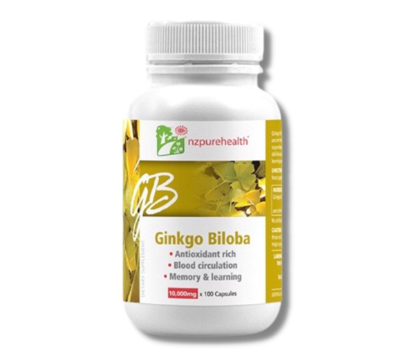 Viên Ginkgo Biloba 10.000mg NZPureHealth hỗ trợ não bộ