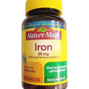 Viên hỗ trợ bổ sung sắt Nature Made Iron 65mg của Mỹ