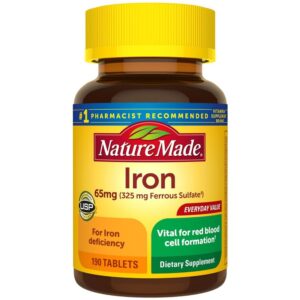 Viên hỗ trợ bổ sung sắt Nature Made Iron 65mg của Mỹ