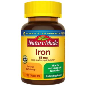 Viên hỗ trợ bổ sung sắt Nature Made Iron 65mg của Mỹ