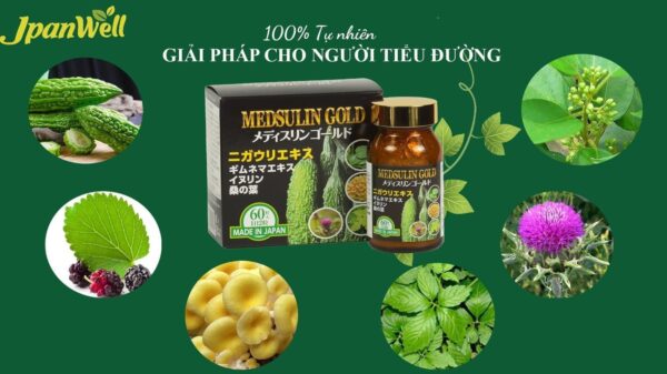 Viên hỗ trợ đường huyết JpanWell Medsulin Gold Nhật Bản