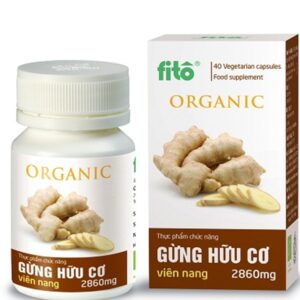 Viên nang gừng hữu cơ hộp 40 viên