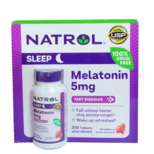 Viên Ngậm hỗ trợ ngủ ngon Natrol Sleep 5mg của Mỹ