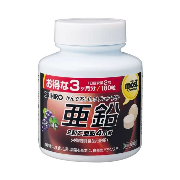 Viên nhai bổ sung kẽm Orihiro Most Chewable của Nhật