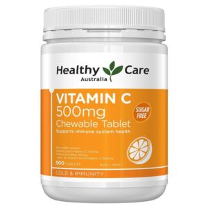 Viên nhai Healthy Care Vitamin C 500mg của Úc chính hãng