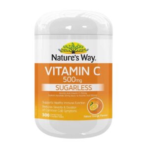 Viên nhai hỗ trợ bổ sung Vitamin C 500mg Nature’s Way của Úc