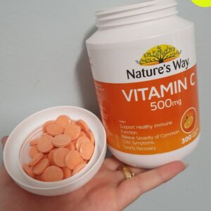 Viên nhai hỗ trợ bổ sung Vitamin C 500mg Nature’s Way của Úc