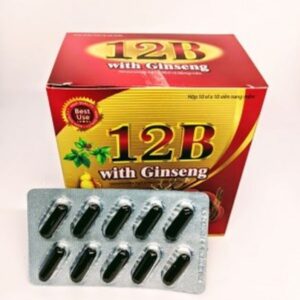 Viên uống 12B hỗ trợ bổ khí huyết (1 vỉ x 10 viên nang)