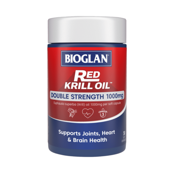 Viên uống Bioglan Red Krill Oil 1000mg hỗ trợ bổ sung Omega 3