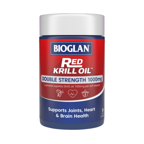 Viên uống Bioglan Red Krill Oil 1000mg hỗ trợ bổ sung Omega 3