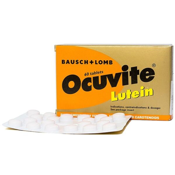 Viên uống bổ mắt cho người lớn tuổi Ocuvite Lutein