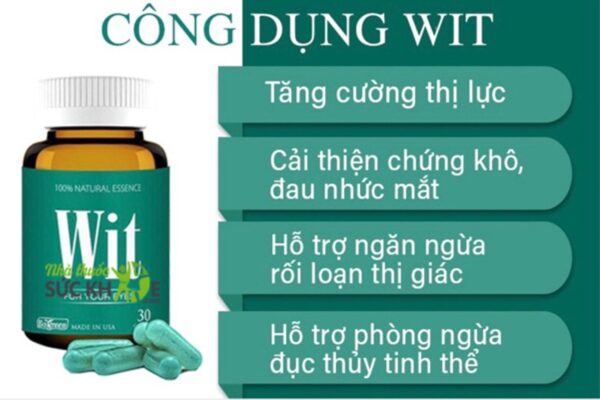 Viên uống bổ mắt Wit 30 viên của Mỹ cho mọi lứa tuổi