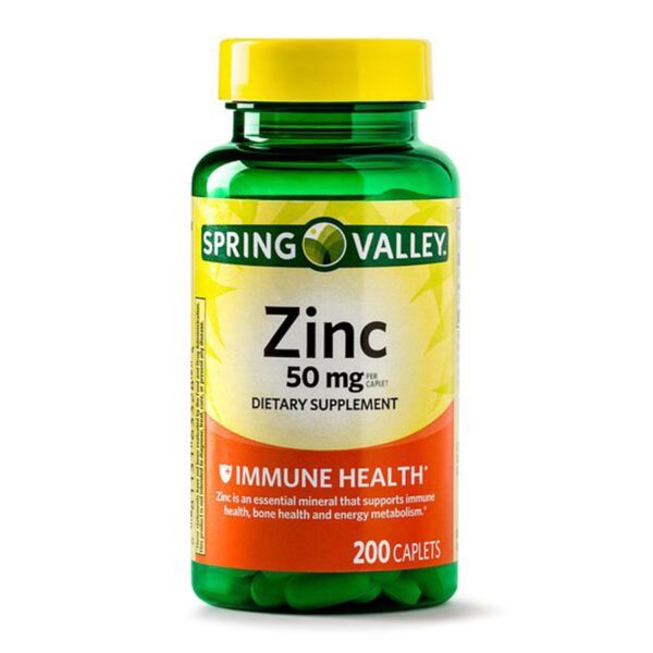 Viên uống bổ sung kẽm Zinc Spring Valley 50mg 200 viên