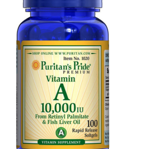 Viên uống bổ sung Vitamin A Puritan's Pride 10,000 IU