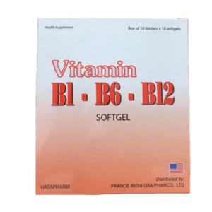 Viên uống bổ sung Vitamin B1 - B6 - B12 Soft gel